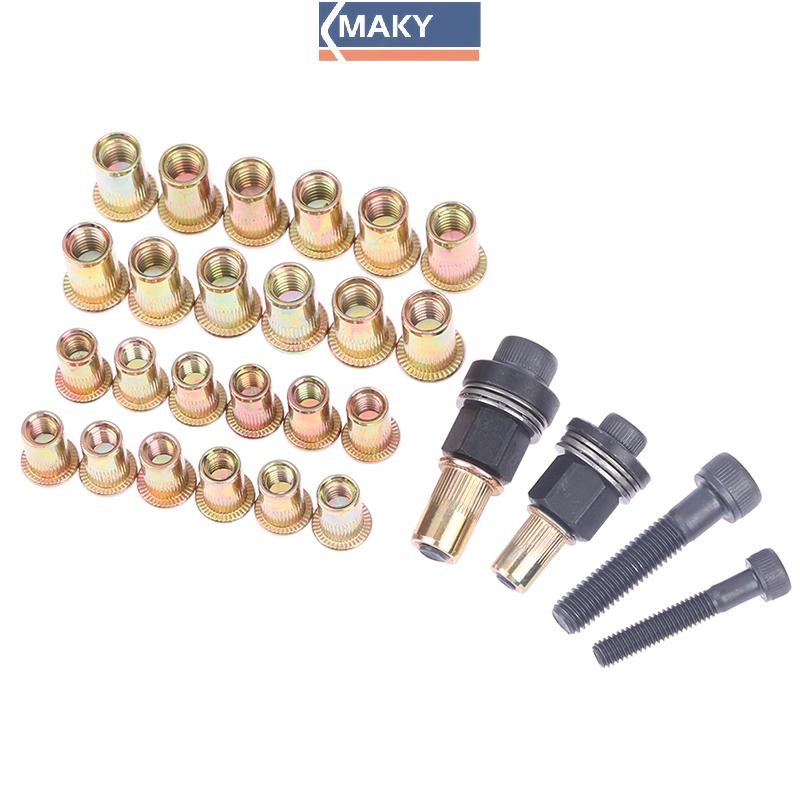 NWTH M6 M8 Rivet Nut s คู่มือ Riveter คอลัมน์สแตนเลสหกเหลี่ยมถั่ว AM6SS AM8SS DIY เจาะ Rivet ด้านนอก