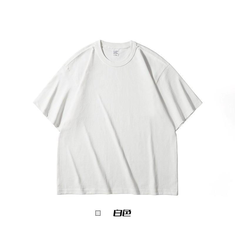 2025 NEW 2025 Three-needle 240G Xinjiang Cotton Heavyweight Short Sleeve T-shirt Pure Cotton Thick U