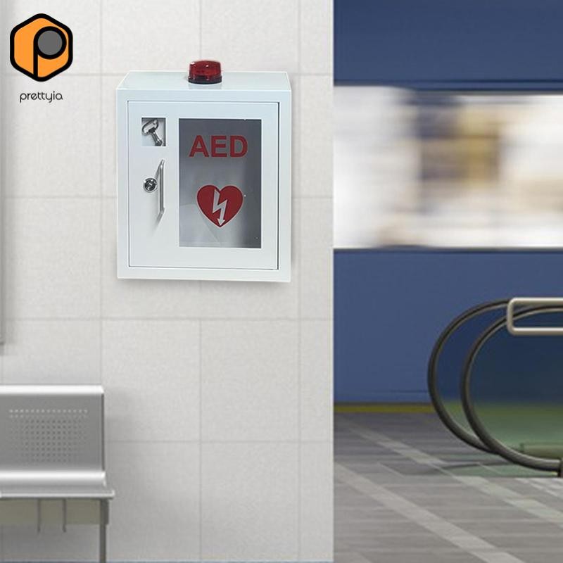 [สวย] กed ตู้เก็บของกล่องติดผนังหน้าต่างโปร่งใสกล่องเครื่องแบบพกพา Aed ตู้ปฐมพยาบาลอุปกรณ์เสริมที่ทน