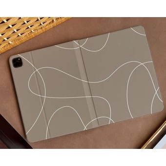 Coffee Line Art iPad Air 4 10.9 พร้อมที่ใส่ดินสอ Soft TPU Back, เคสสําหรับ iPad Pro 11 12.9 2020/21/