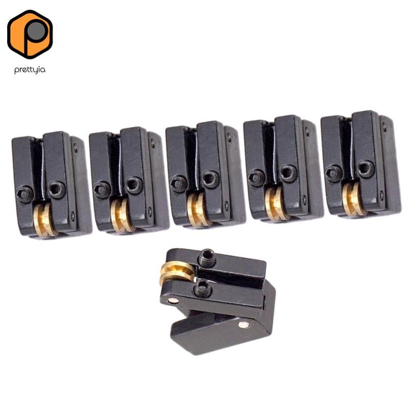 [สวย] 6x String Headless Guitar Bridge Roller saddle Tremolo Bridge Tailpiece