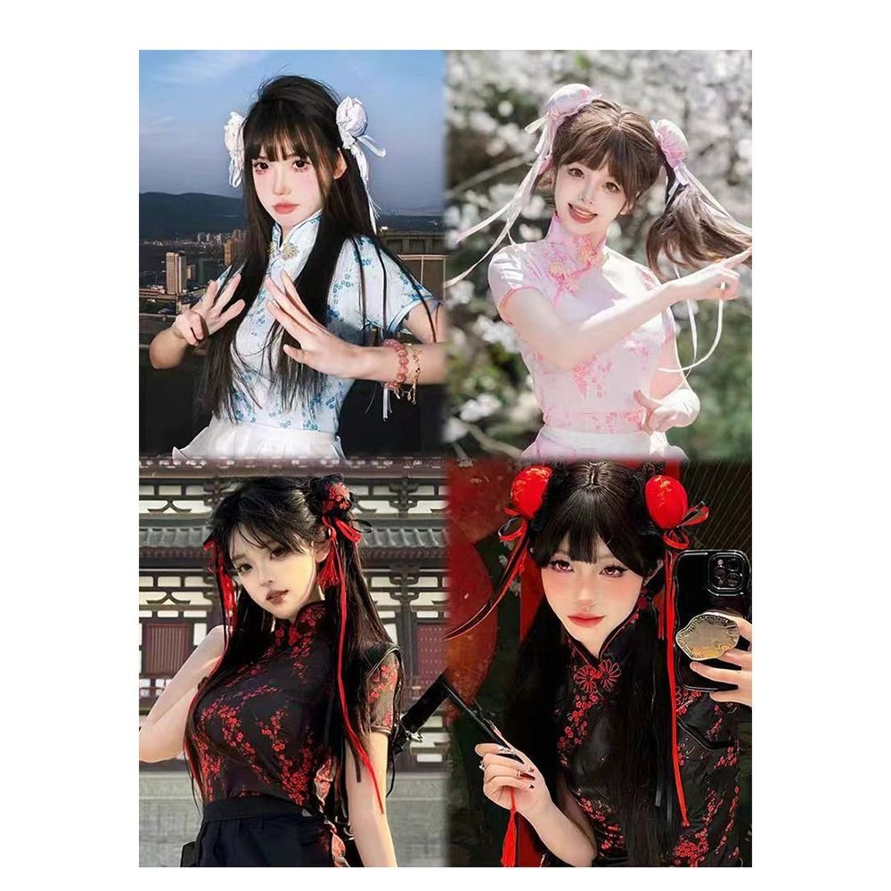 Maruko Barrettes สไตล์จีนโบราณสำหรับ Lolita และคอสเพลย์ น่ารัก Handmade Kawaii - รูปที่ 3