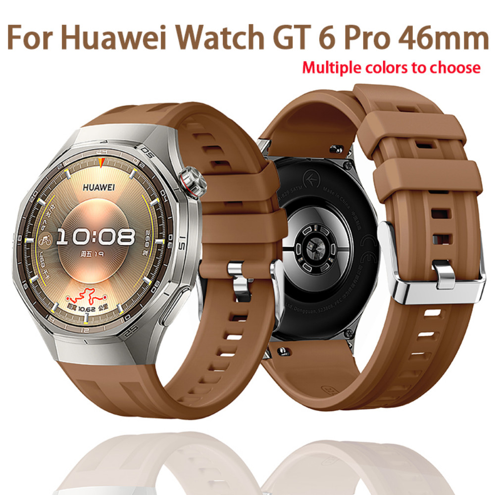 สายรัดซิลิโคนสําหรับเล่นกีฬาระบายอากาศสําหรับนาฬิกา Huawei GT 6 Pro 46 มม. อุปกรณ์เสริมนาฬิกาอัจฉริยะ