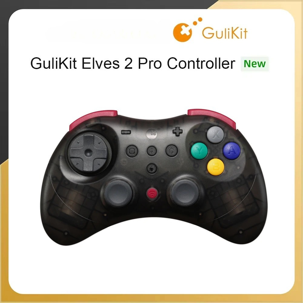 GuliKit NS59 Elves 2 Pro คอนโทรลเลอร์เกมไร้สายสําหรับสวิตช์ 2 Windows Hall จอยสติ๊กพร้อมเกมแพด 1000H