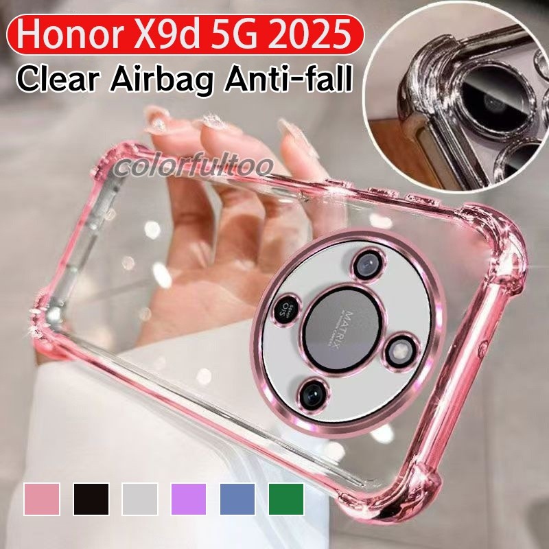 Honor X9D X9C 5G ปลอกซิลิโคน TPU ชุบ กันกระแทก ใส กันตก เต็มหลัง รองรับ Honor X9d X9C สมาร์ท
