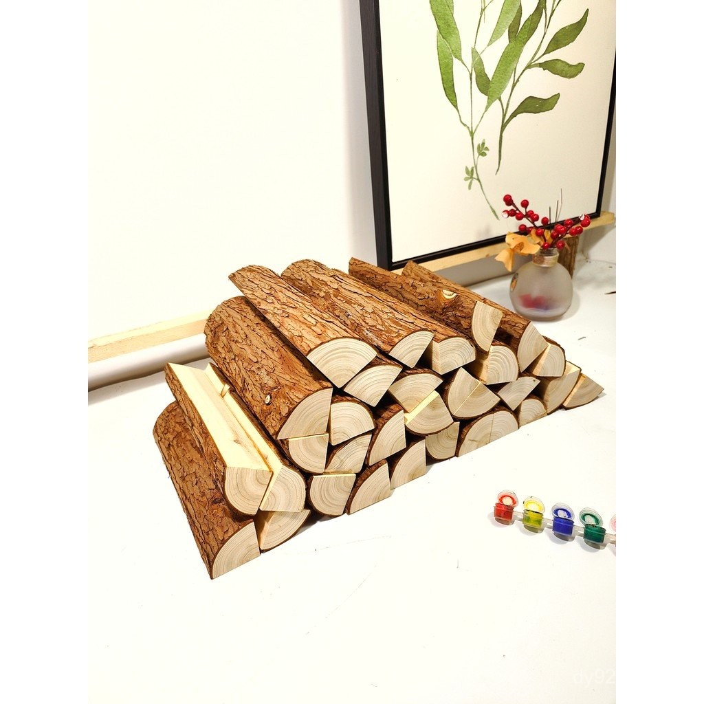 Bonfire Log สำหรับตกแต่งภูมิทัศน์และภายในบ้าน แบบ B&B พื้นหลังผนัง ห้องนั่งเล่น และหน้าต่าง ขนาด 60F