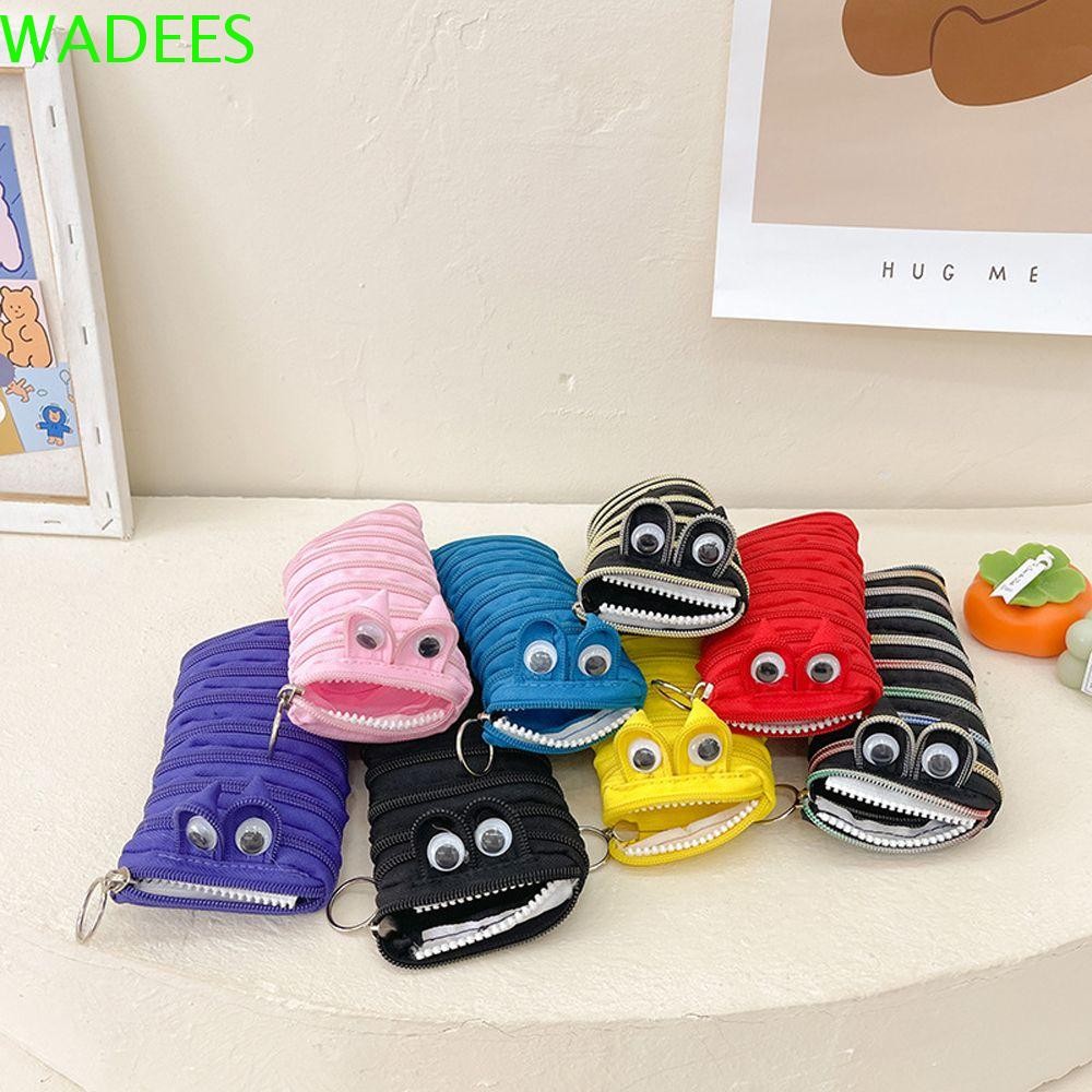 WADEES Zipper Pencil Case Pen Holder 1 Pc Funny Kids Pouches Cute Pencilcases