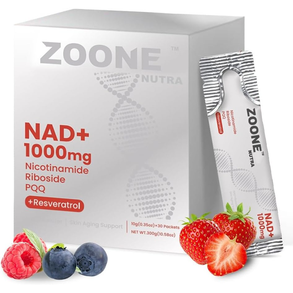 1000mg Supplement with Nicotinamide Riboside, Resveratrol & PQQ - NMN Alternative Supplement Strengt