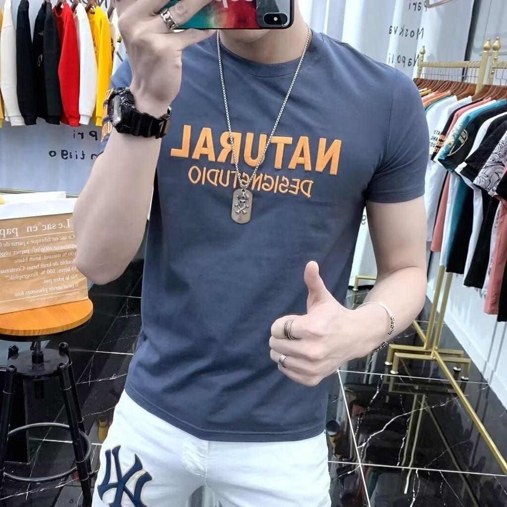 2025 NEW 2025P20 (Mercerized Cotton Lycra) B-759 Black/White/Grey S-5XL Size new23 EZ5W