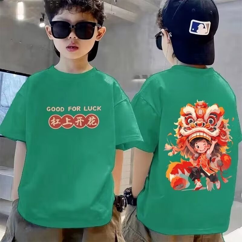 2025 NEW 2025 Trendy Short Sleeve T-Shirt for Boys Korean Style Cool Versatile Casual Handsome Boys 