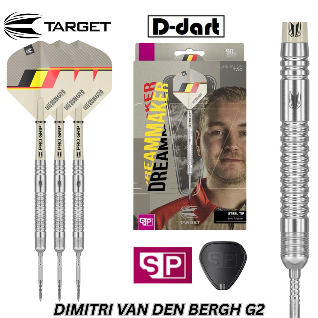 TIP STEEL DARTS - 23G/25G DIMITRI VAN DEN BERGH G2 (SWISS) SP 90% ชุด TUNGSTEN DART