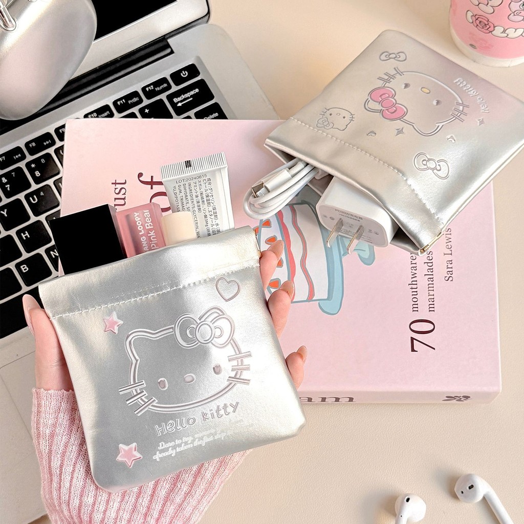 kt storage bag automatic closing shrapnel data cable storage bag/box/bag u disk bluetooth headset charger lipstick cosmetic bag