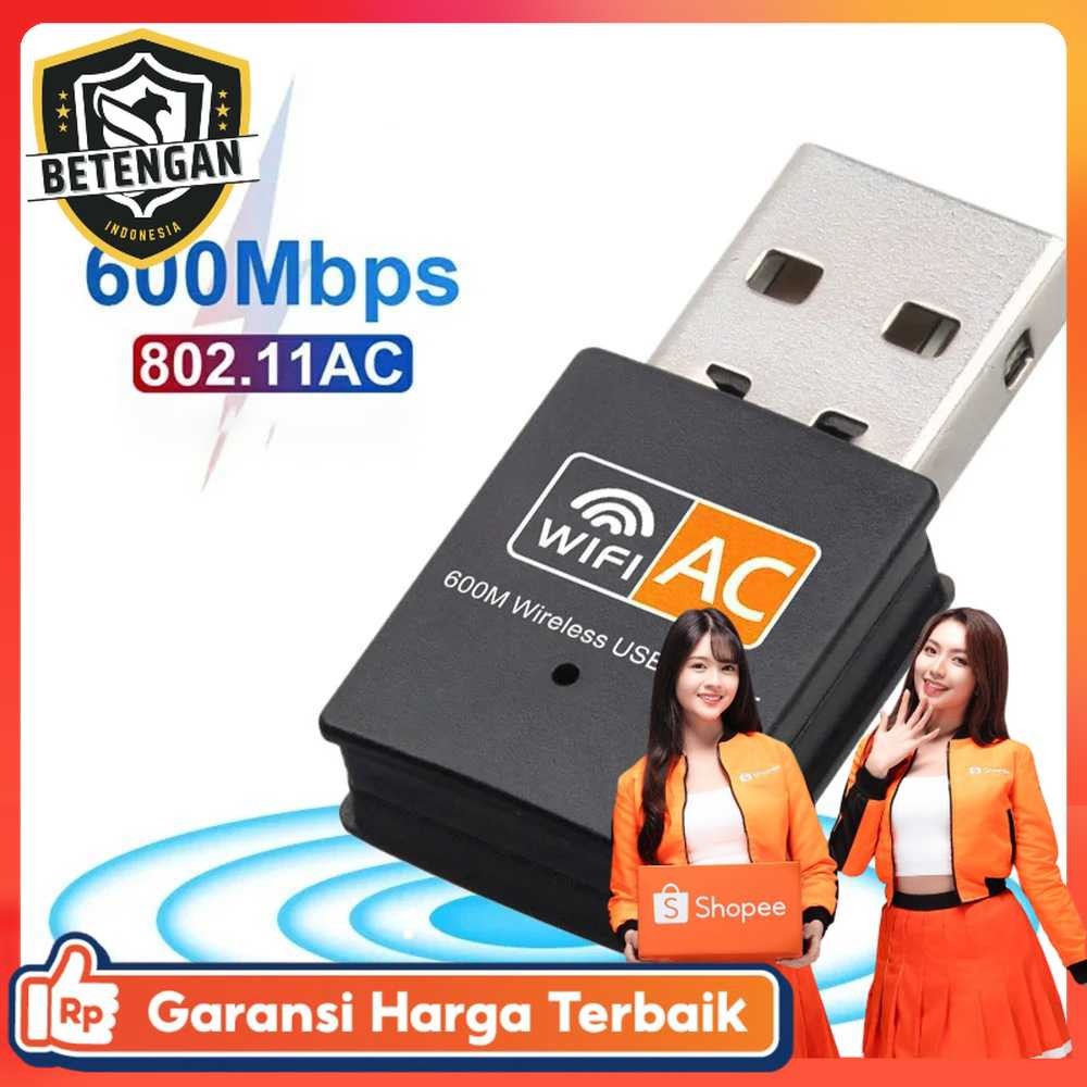 CANNING อะแดปเตอร์ WiFi USB Dongle Receiver เครื่องส่งสัญญาณ Dual Band 600Mbps - CN-600