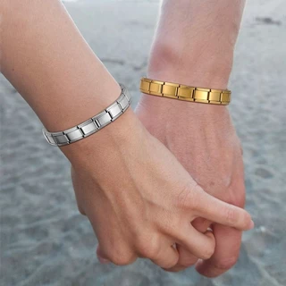 สร้อยข้อมือเงิน Charm สไตล์อิตาเลียน ขนาด 9 มม. เหมาะสำหรับงาน DIY และสไตล์เรโทร