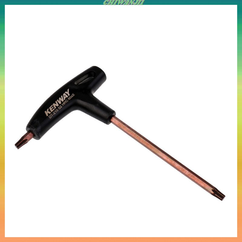 ไขควง T25 พร้อมหัวไขควงเหล็กอัลลอยด์ T สีดำ สำหรับประแจ T25