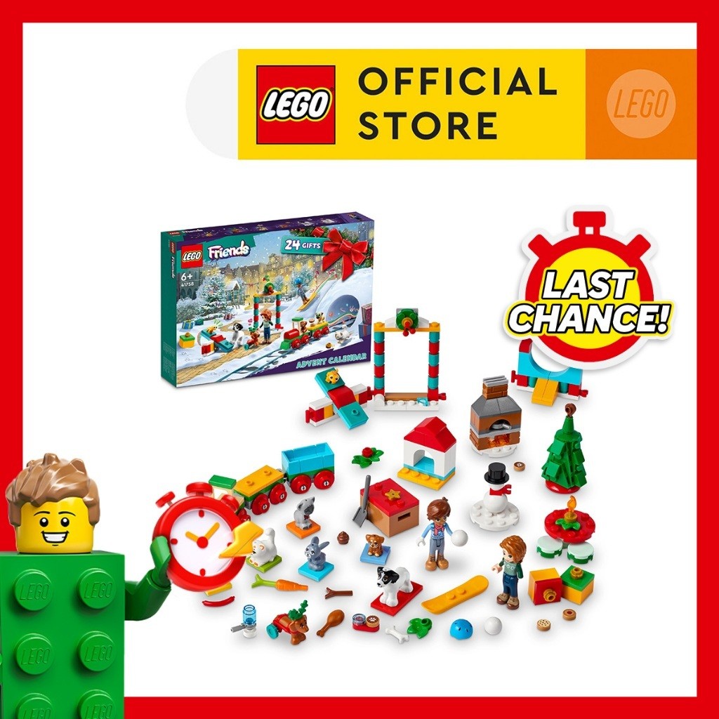JUZ LEGO Friends 41758 LEGO® Friends Advent Calendar 2023 Building Set ของเล่น 231 ชิ้น