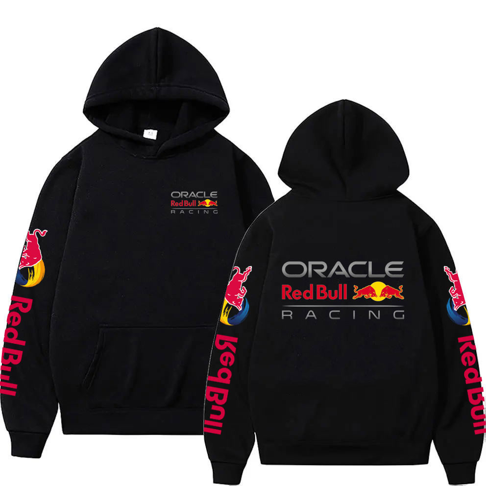 Red Bull F1 Racing คู่ Hoodie พร้อมเชือกหมวก เหมาะสําหรับผู้ชายและผู้หญิงกลางแจ้ง Warm Hoodie