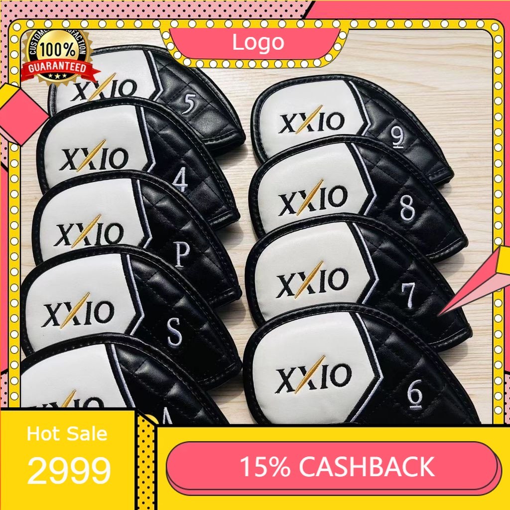 xx10 Branded Golf Club Headcoverเหล็ก (4,5,6,7,8,9,P,A,S) Design Golf Club Head Protection Cover