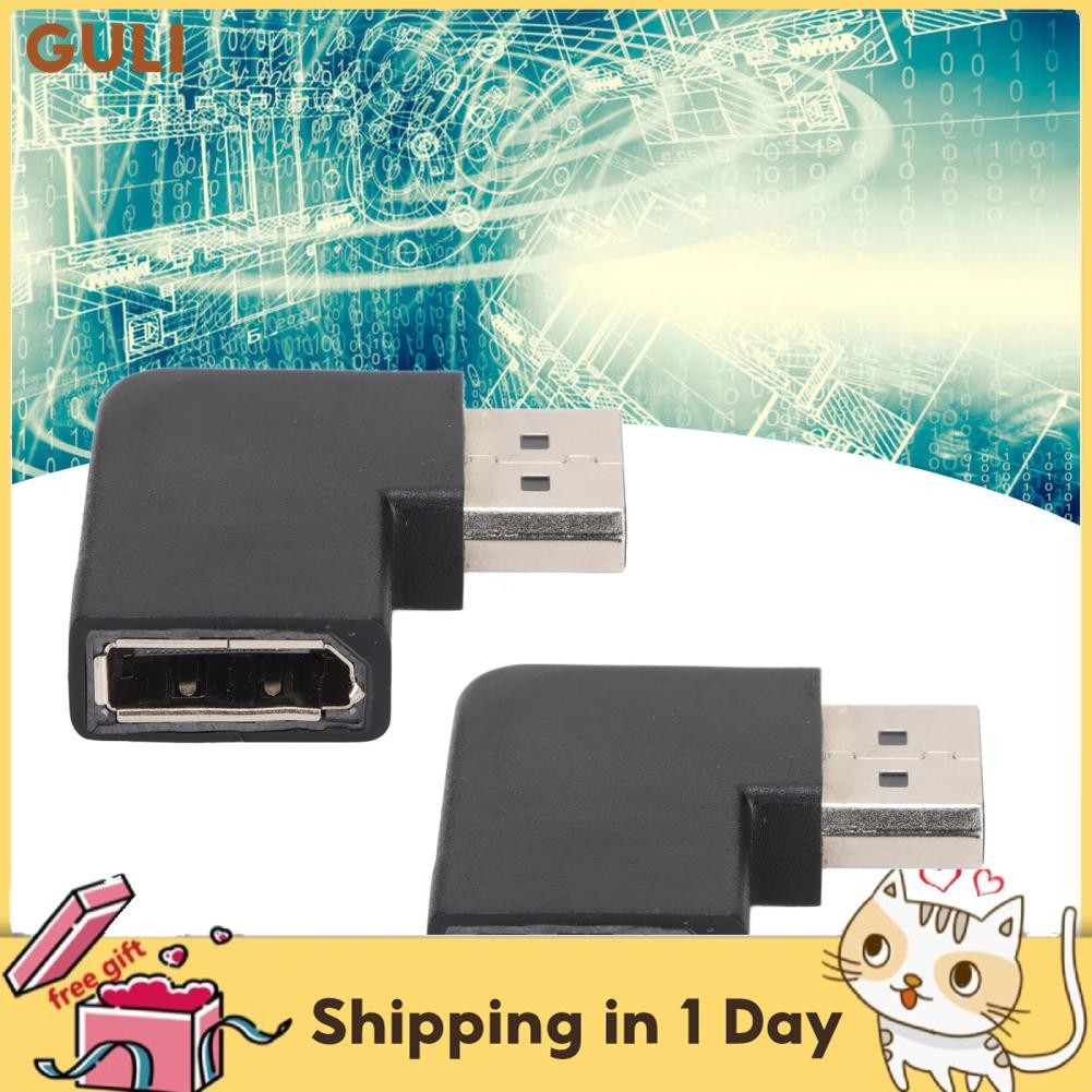 Guli 90 องศาอะแดปเตอร์ Displayport Extender 7680x4320 ความละเอียดมีเสถียรภาพที่เชื่อถือได้สำหรับเกมค