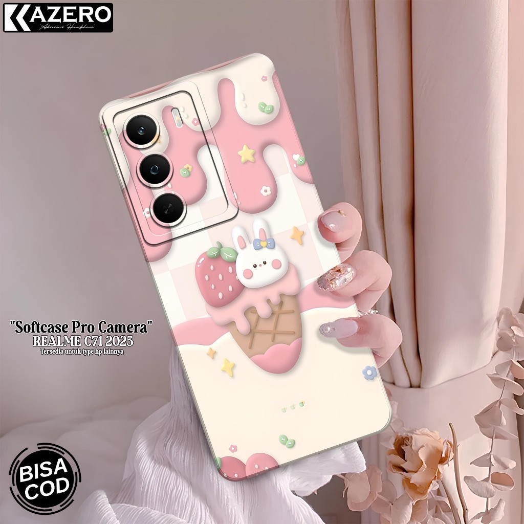 HP ใหม่ล่าสุด REALME C71 2025 Softcase - เคสแฟชั่นการ์ตูน - เคส REALME C71 2025 - เคส Pro Camera Sil