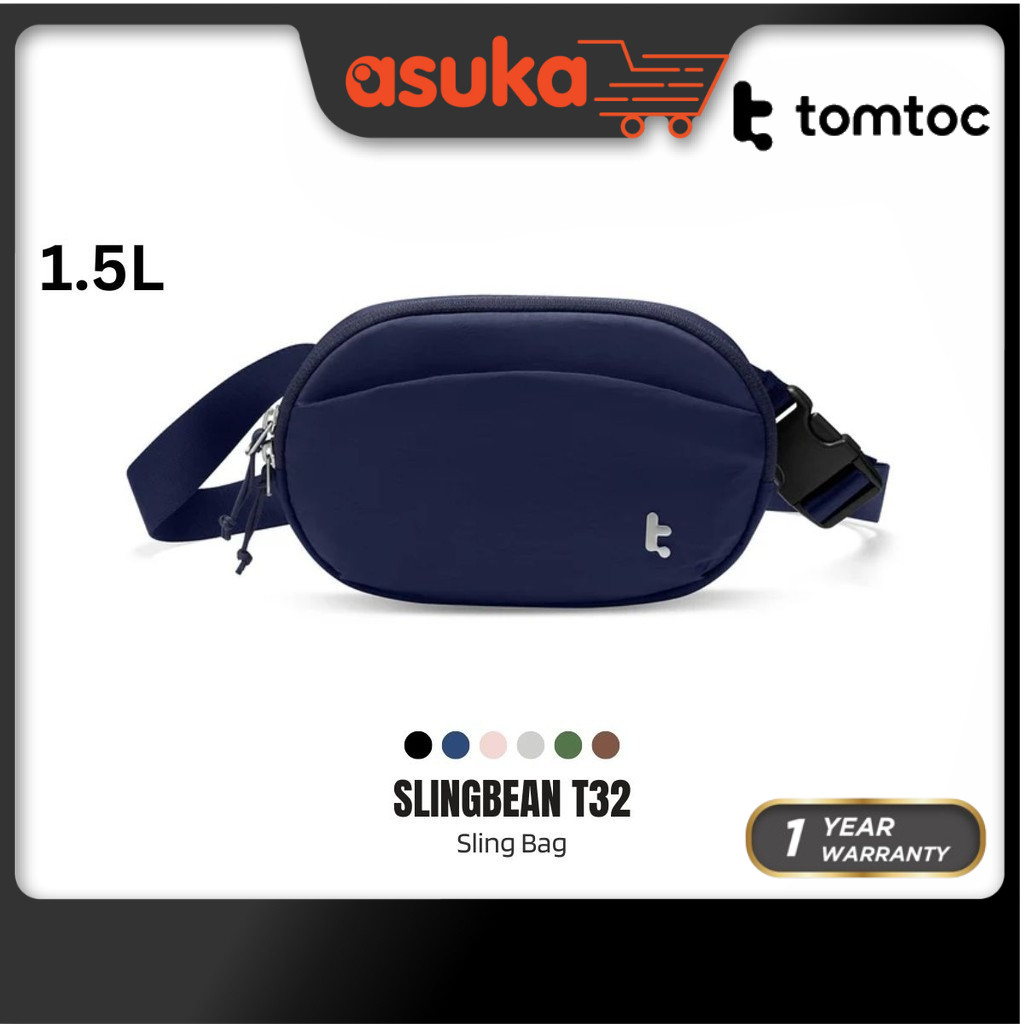 Tomtoc Slingbean T32 กระเป๋าเข็มขัดผู้หญิงกระเป๋าสะพายทุกวันกระเป๋าสะพายข้างกระเป๋าเข็มขัดเอวกระเป๋า