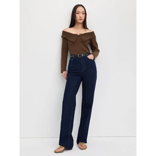 [Pomelo] เสื้อไหมพรมเปิดไหล่ / Flap-Collar Off-Shoulder Knit Top