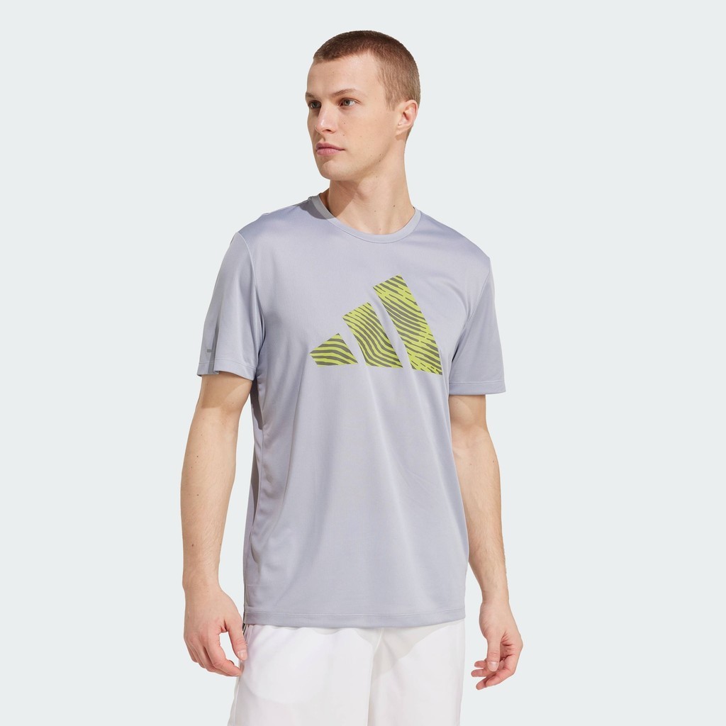 adidas Running Adi365 Running Essentials Brand Love Tee Men Grey JM5739