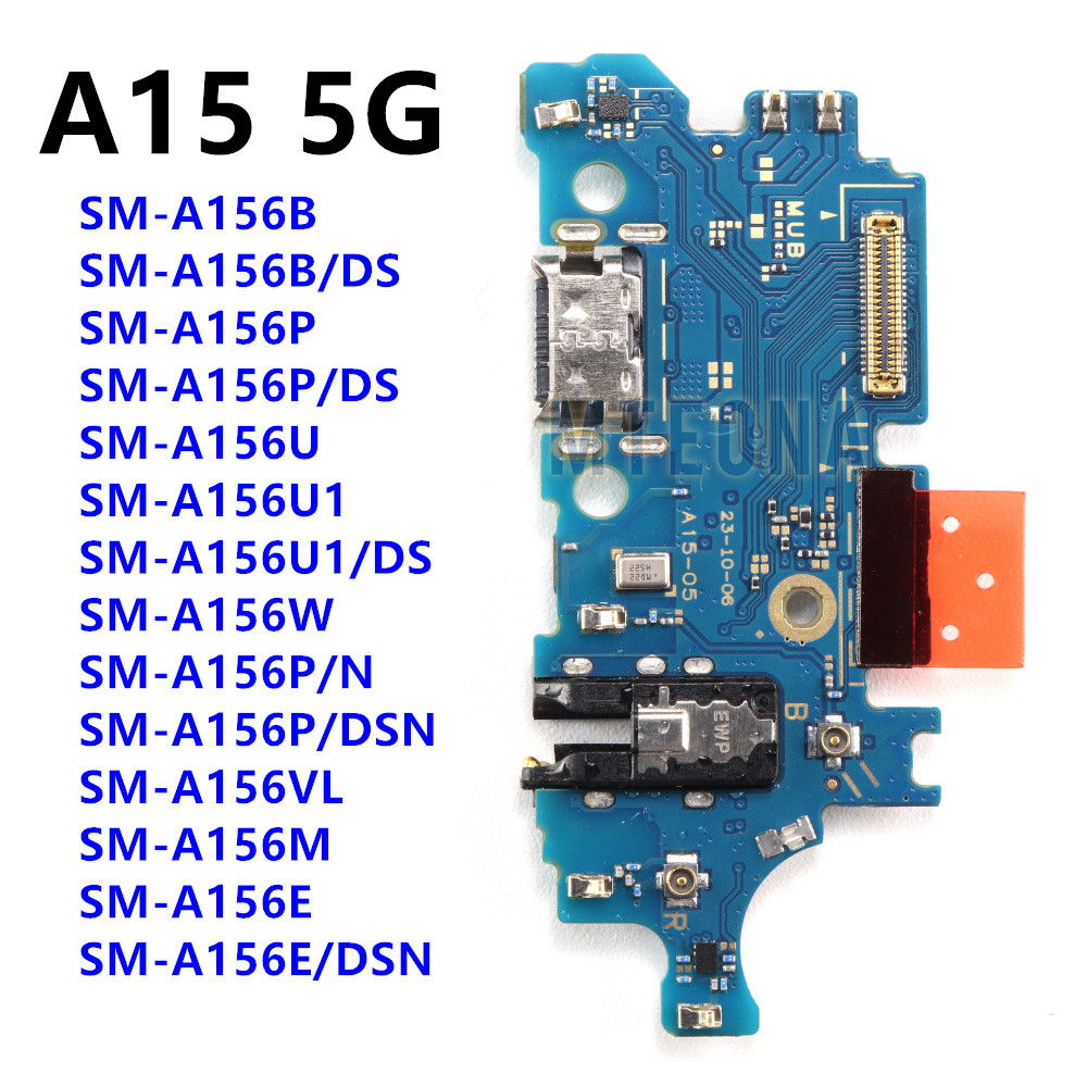 USB Type-C Fast ชาร์จพอร์ตสําหรับ Samsung Galaxy A15 5G A156B A156P A156E A156U Flex สายเชื่อมต่อชิ้
