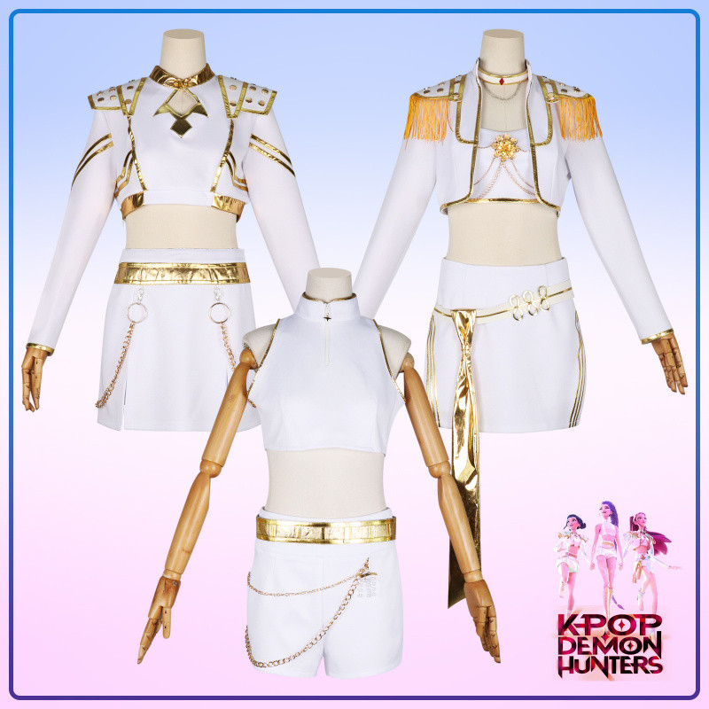 คอสเพลย์เครื่องแต่งกาย KPOP Demon Hunters Squad Mira Zoey Rumi สำหรับการ.Cosplay หรือนำเสนอละคร