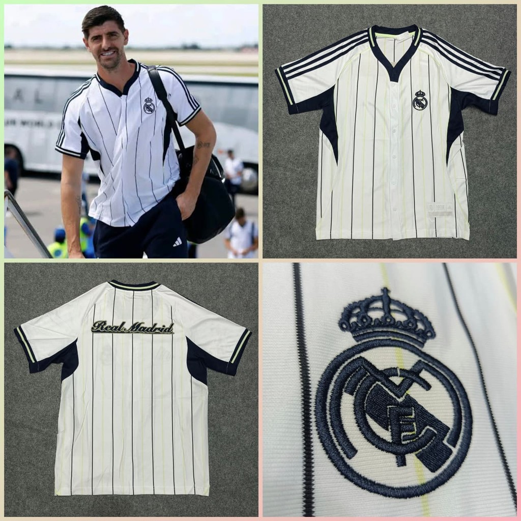 M4DR1D Baseball Edition Premium Jersey เสื้อฟุตบอลผู้ใหญ่เสื้อเบสบอล 2025 Sporty Jersey