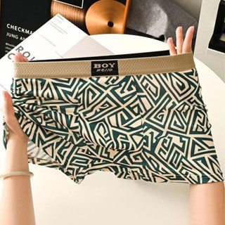 📌แพ็ค4/10ตัว📌กางเกงในบ็อกเซอร์ ขาสั้น Boxerสำหรับผู้ชาย ดีไซ…