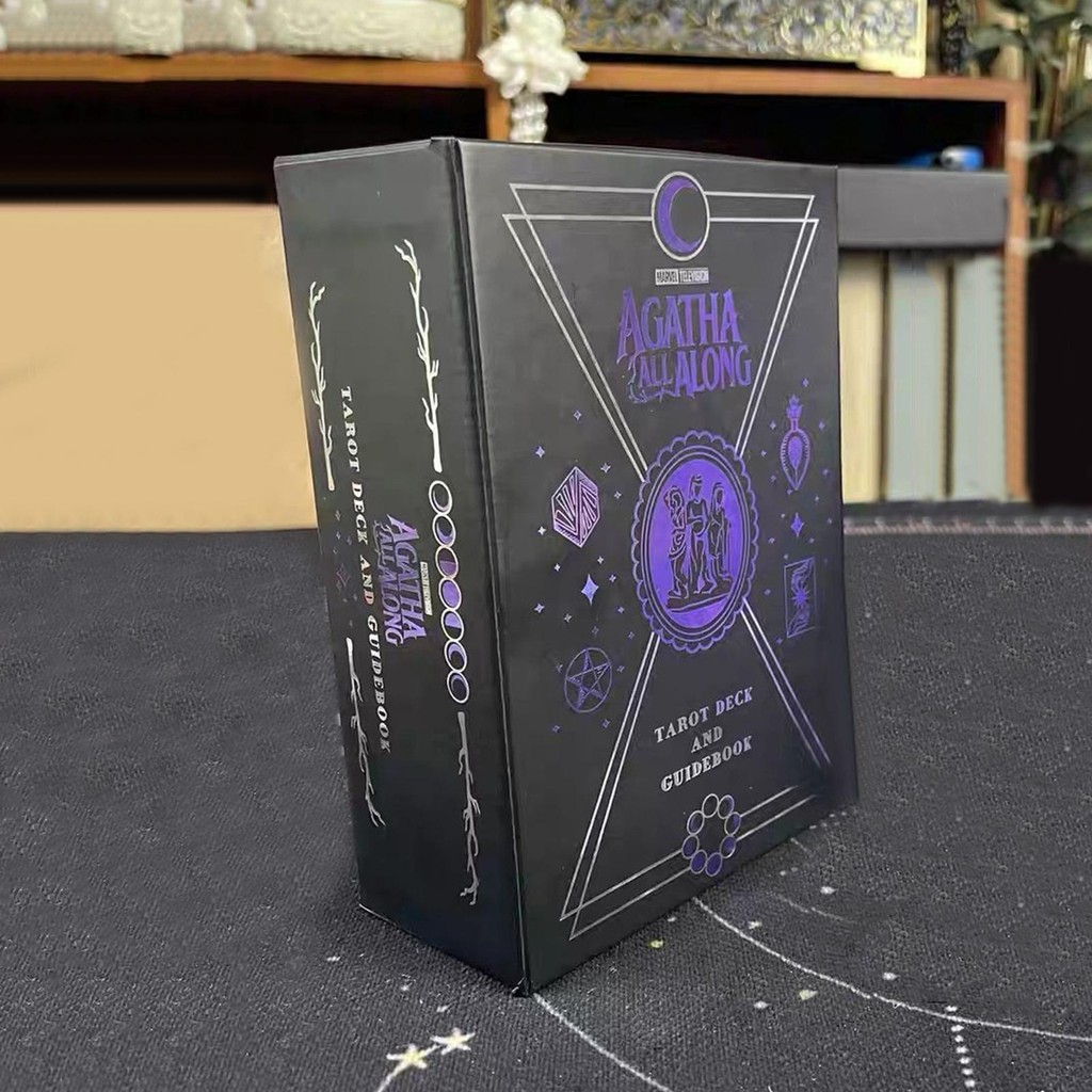 Agatha All Along Tarot Deck 10.3*6 ซม.78 ชิ้นภาพยนตร์ Themed ไพ่ทาโรต์ decfeyeth