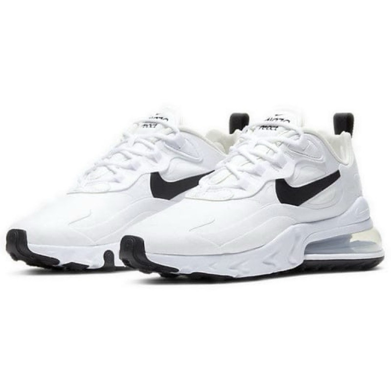 Air Max 270 React White Black Shoes CI3899-101 100% Gre คุณภาพดั้งเดิม 1:1 BNIBWT