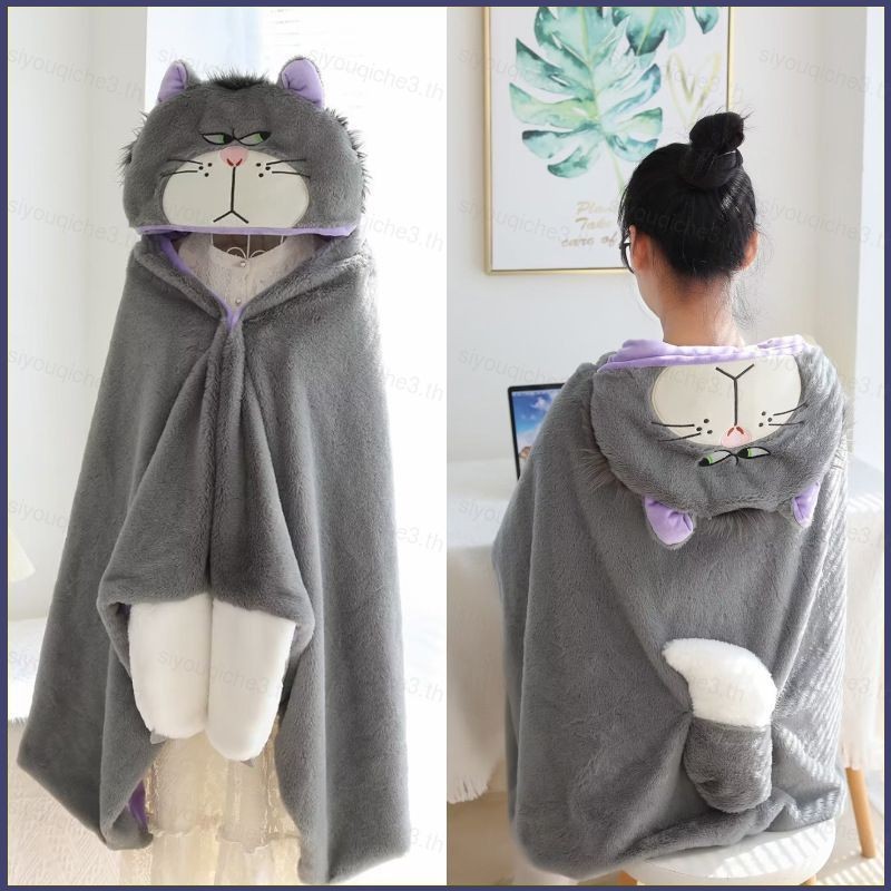 Lucifer แมว Plush จาก Disney มาพร้อมผ้าห่มและถุงมืออุ่นนุ่ม เป็นของขวัญสำหรับแฟนๆ