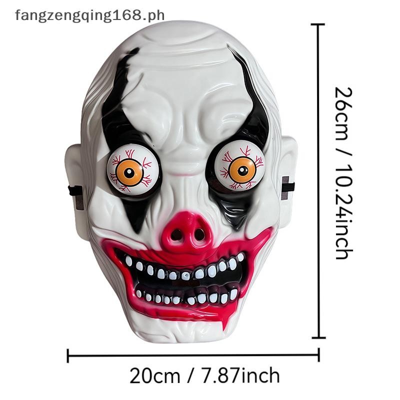 F8PH ฮาโลวีนสยองขวัญหน้ากากตลกคอสเพลย์ Roleplay หน้ากากปีศาจ Terror Carnival Party เครื่องแต่งกาย Pr