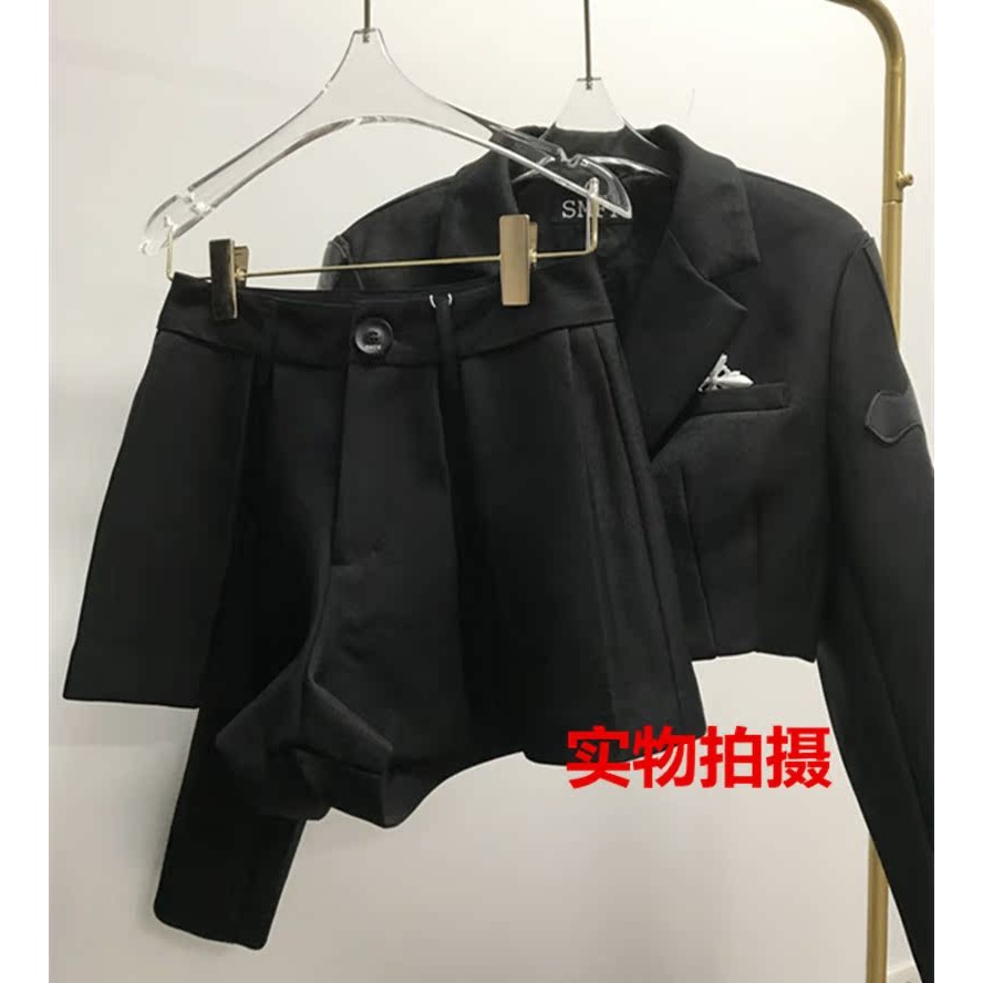 สูทสั้น SMFK2022 สำหรับทั้งชายและหญิง ลายดอกไม้