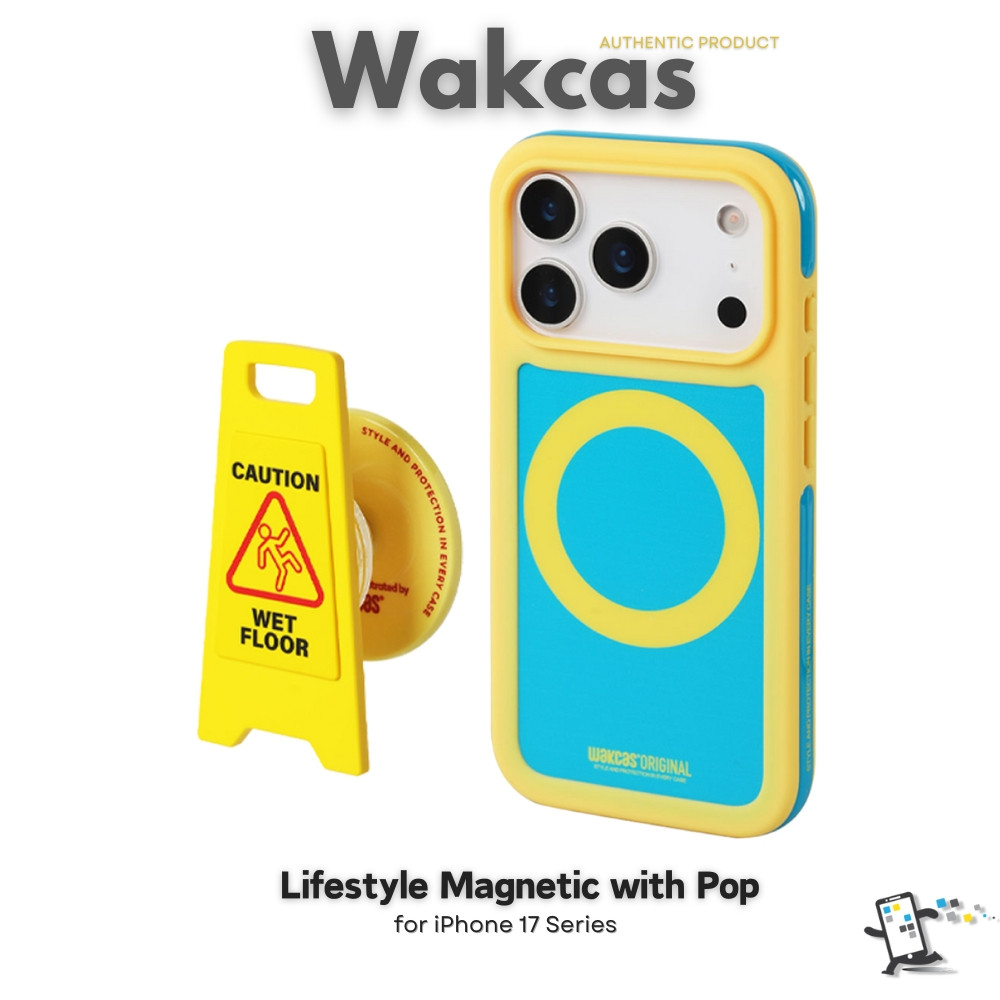 Wakcas Lifestyle Magnetic with Pop เคสสำหรับ iPhone 17 Pro Max, iPhone 17 Pro และ iPhone 17