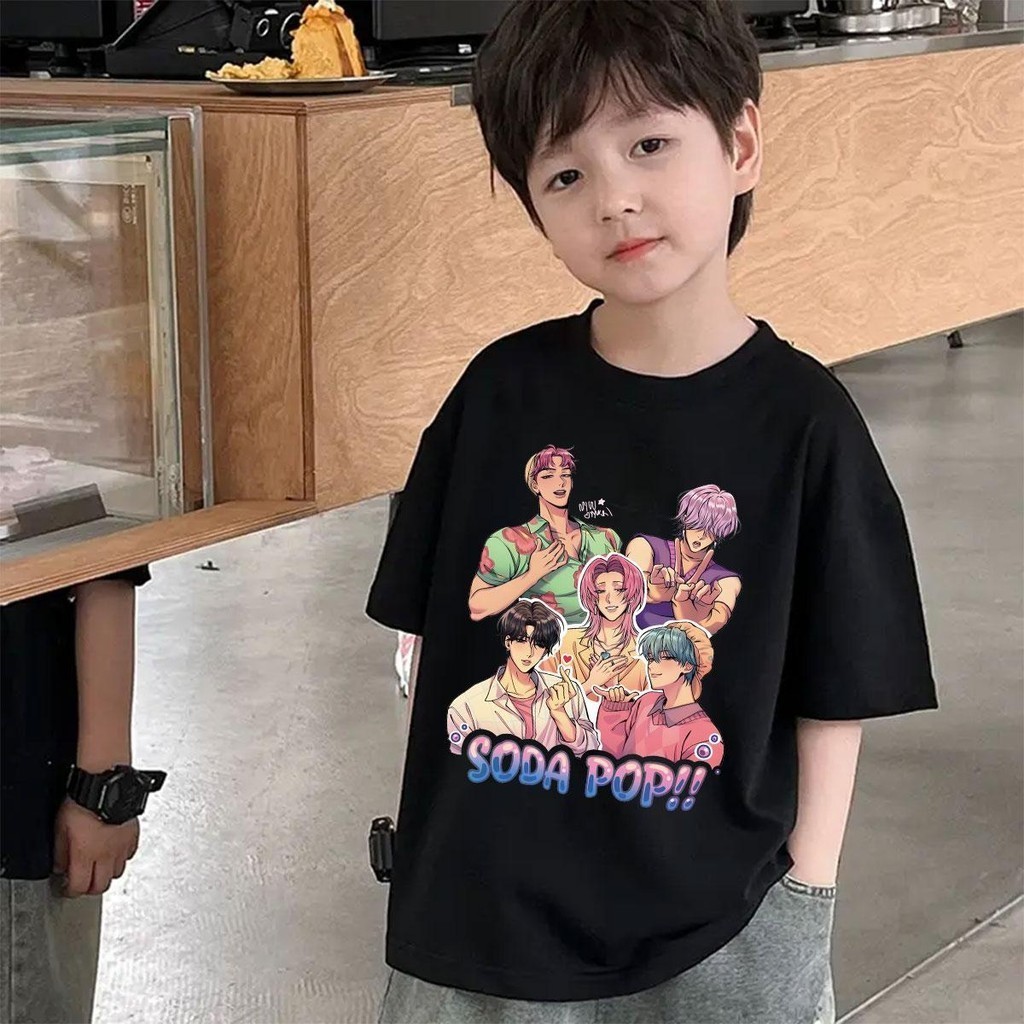 เสื้อเด็ก เสื้อคอกลม ใส่สบาย cotton ลายพิมพ์แฟชั่น 2-9 ขวบ เด็ก 'SODA POP'