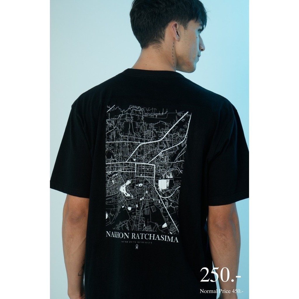 OK Apparel เสื้อยืดคอกลม ลายนครราชสีมา ผ้าฝ้ายโอเวอร์ไซส์