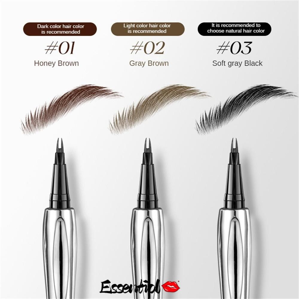 สต็อก AMG 3in1 ดินสอเขียนคิ้วกันน้ําและกันเหงื่อติดทนนาน 2 ส้อมปากกาเขียนคิ้ว