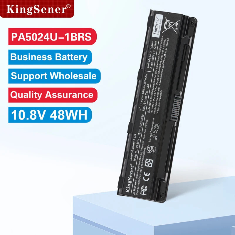KingSener PA5024U แบตเตอรี่แล็ปท็อปสําหรับ Toshiba Satellite C800 C850 C870 L800 L830 L840 L850 L870