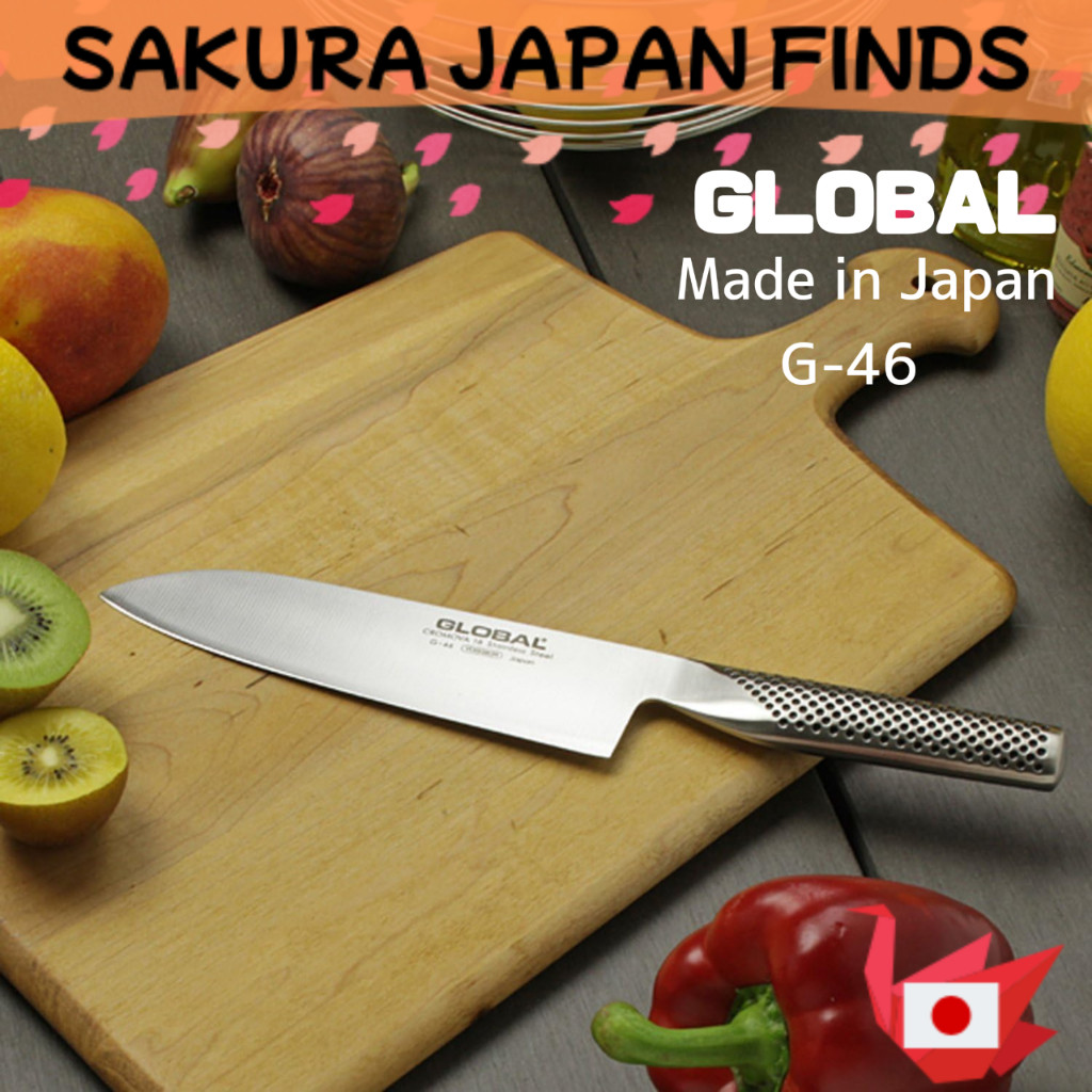 🇯🇵 GLOBAL G-46 Santoku Knife 18cm Japanese Stainless Steel Kitchen Knife Made in Japan [Direct from 
