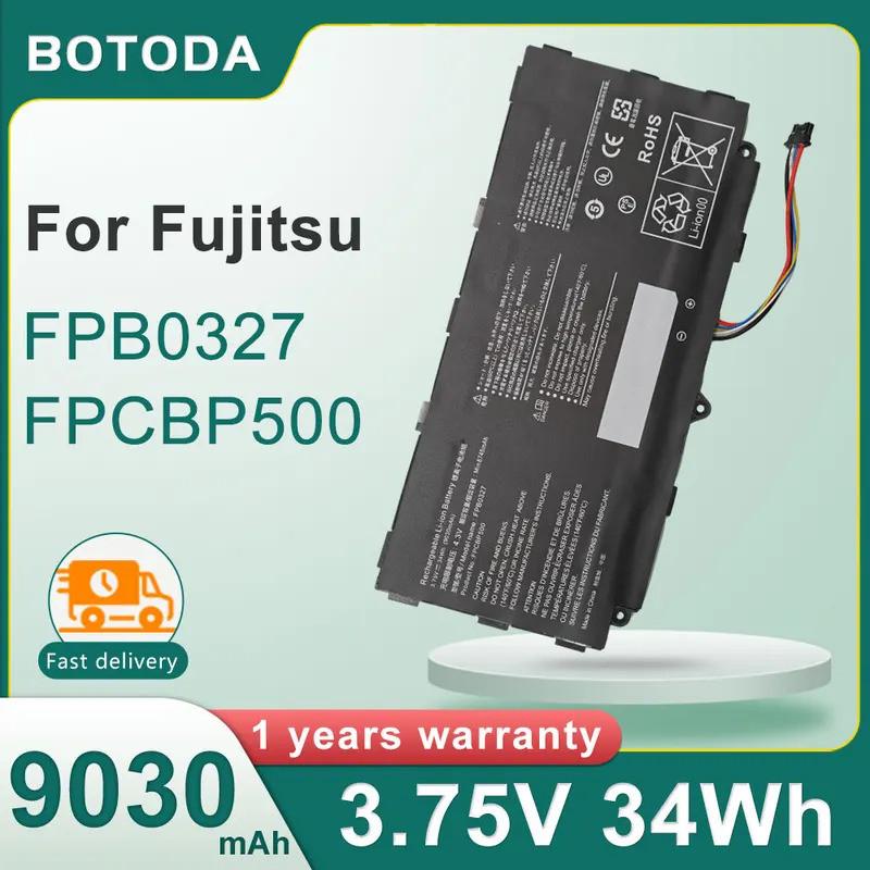 BOTODA FPB0327 FPCBP500 แบตเตอรี่แล็ปท็อป 3.75V 34Wh 9030mAh สําหรับ Fujitsu Arrows Tab Q506 Q507 Q5
