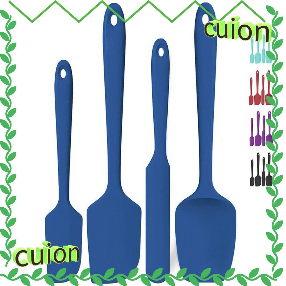CUION1413 4PCS ไม้พายซิลิโคน, ทนความร้อนลื่นครีมไม้พาย Scrapers, ทนทาน BPA ฟรียืดหยุ่นทนทานครัวเบเกอรี่เครื่องมือ Home Baking