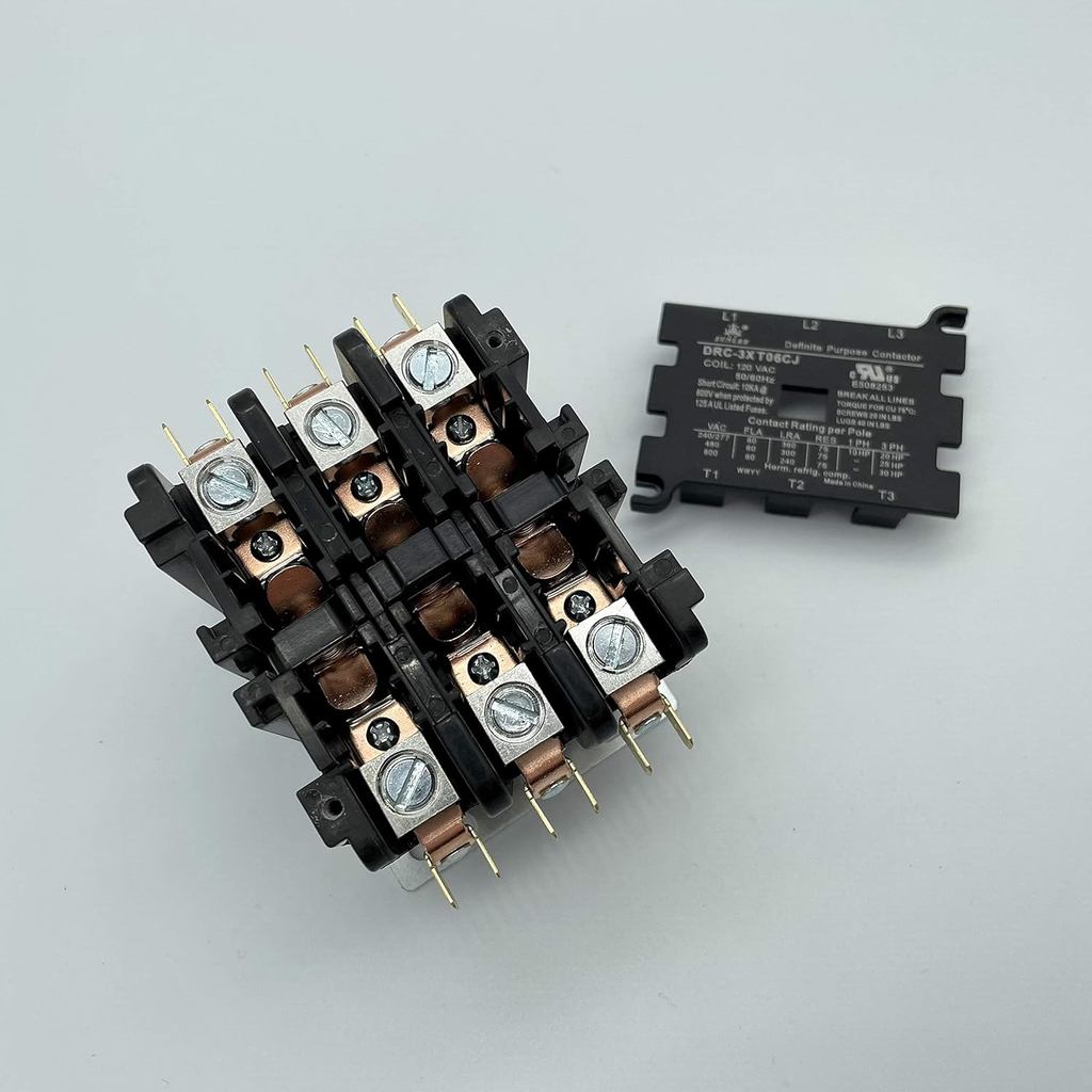 ใช้งานได้จริงที่ยอดเยี่ยม SUNLEE 60 Amp 75 RES 3 Pole 277v Coil SunLee DP Contactor A2L Compliant UL