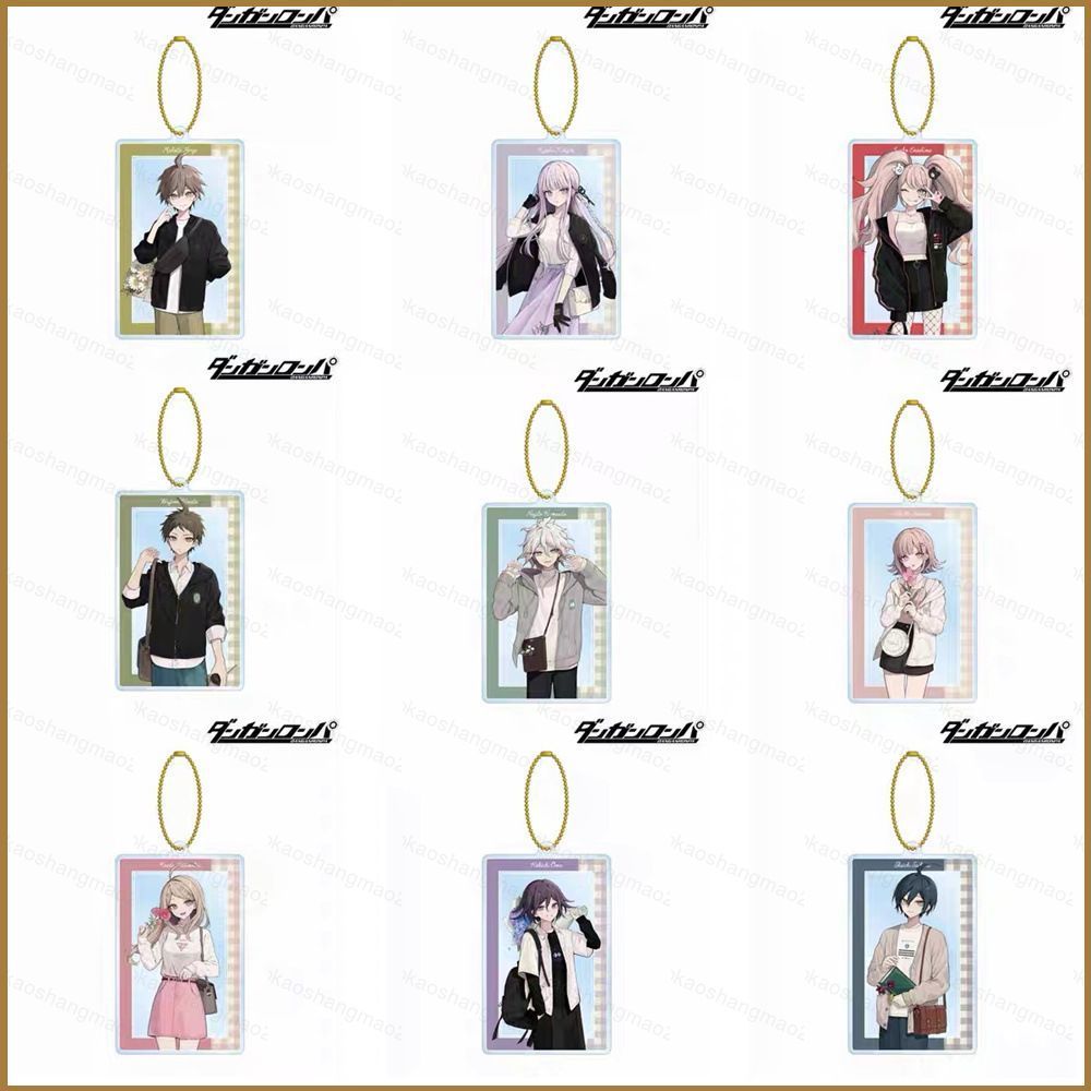HK2 Danganronpa อะคริลิค kechain กระเป๋าจี้ป้ายอะนิเมะรุ่นของเล่นขาตั้งแผ่น KH2