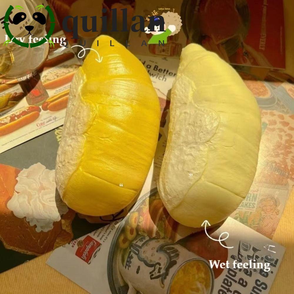 QUILLAN ช้า Rebound บีบของเล่น,ยืดผ่อนคลายของขวัญจําลองทุเรียนบีบของเล่น,ออกแบบน่ารัก Sensory Elastic Release Hand Slow Rebound Vent ของเล่น Sensory Play