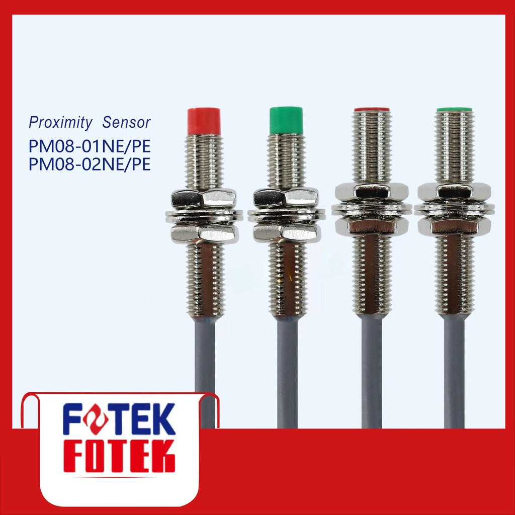 FOTEK PM08-01NE PM08-01PE PM08-02NE PM08-02PE โลหะ Proximity Switch Sensor