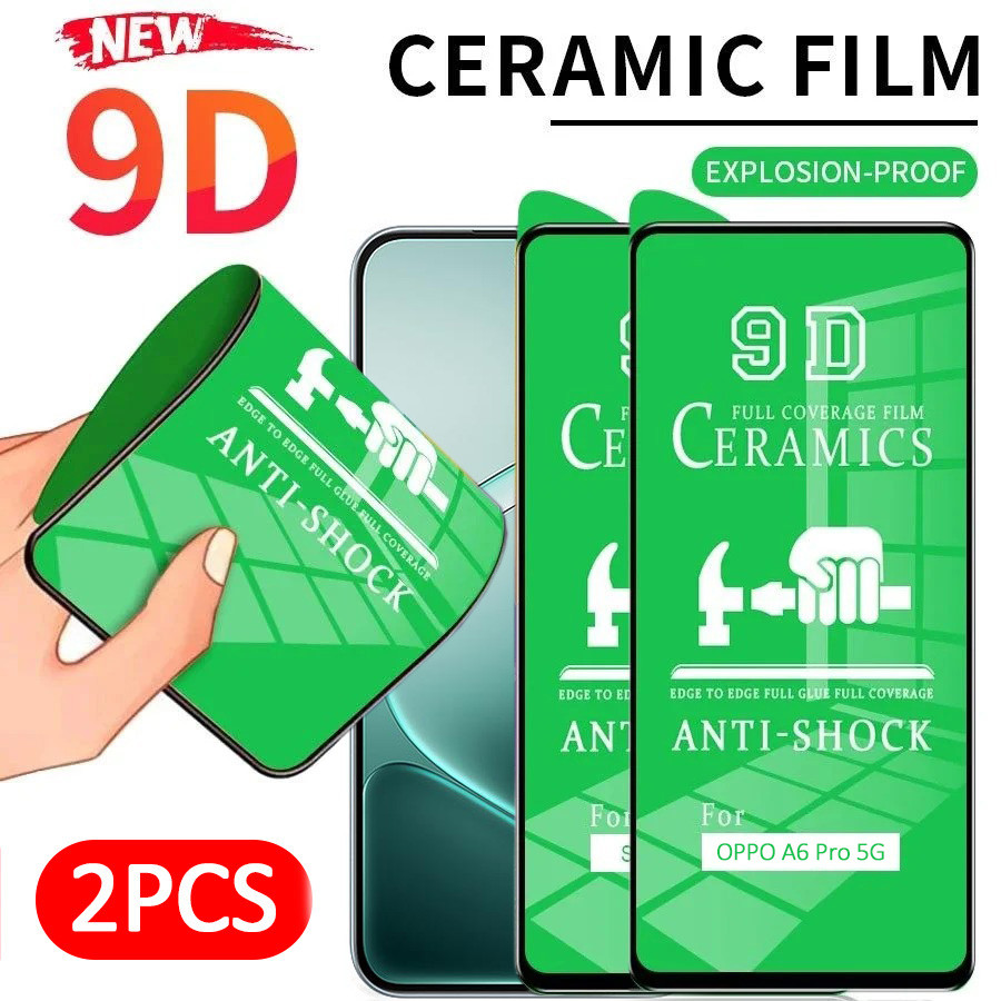 ฟิล์มเซรามิค OPPO (แบบใส)ตกไม่แตก กันเสือก เต็มจอ กันรอยหน้าจอ สำหรับ A6 A5 A5i Pro A5x A60 A3x A58 A38 A18 A79 A98 A78 5G