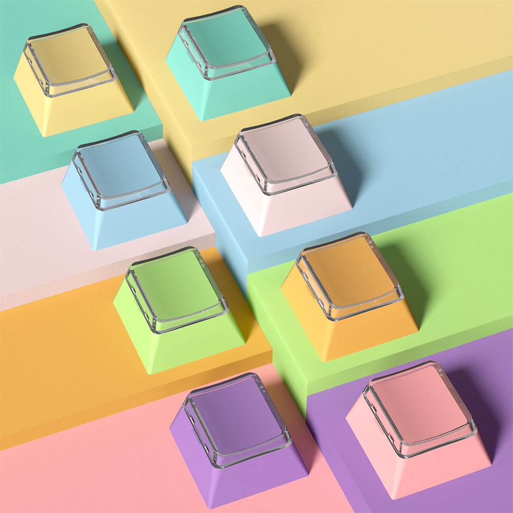 work egg keycaps sa keycap Macaron สีหมวกเดี่ยว 1U Keycap Original โรงงานความสูง R4 แกะสลัก PBT + PC